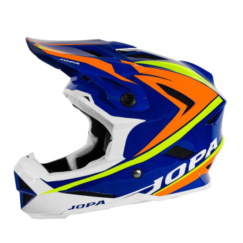 Jopa BMX Helm Flash Blue/Orange/Fluor Yellow