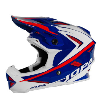 Jopa BMX Helm Flash Blue/White/Red