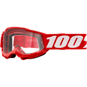 100% Kinder Crossbril Accuri 2 Youth Neon Red Clear