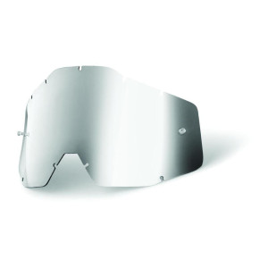 Lens voor de 100% Crossbrillen Racecraft/Accuri/Strata-Zilver Spiegel